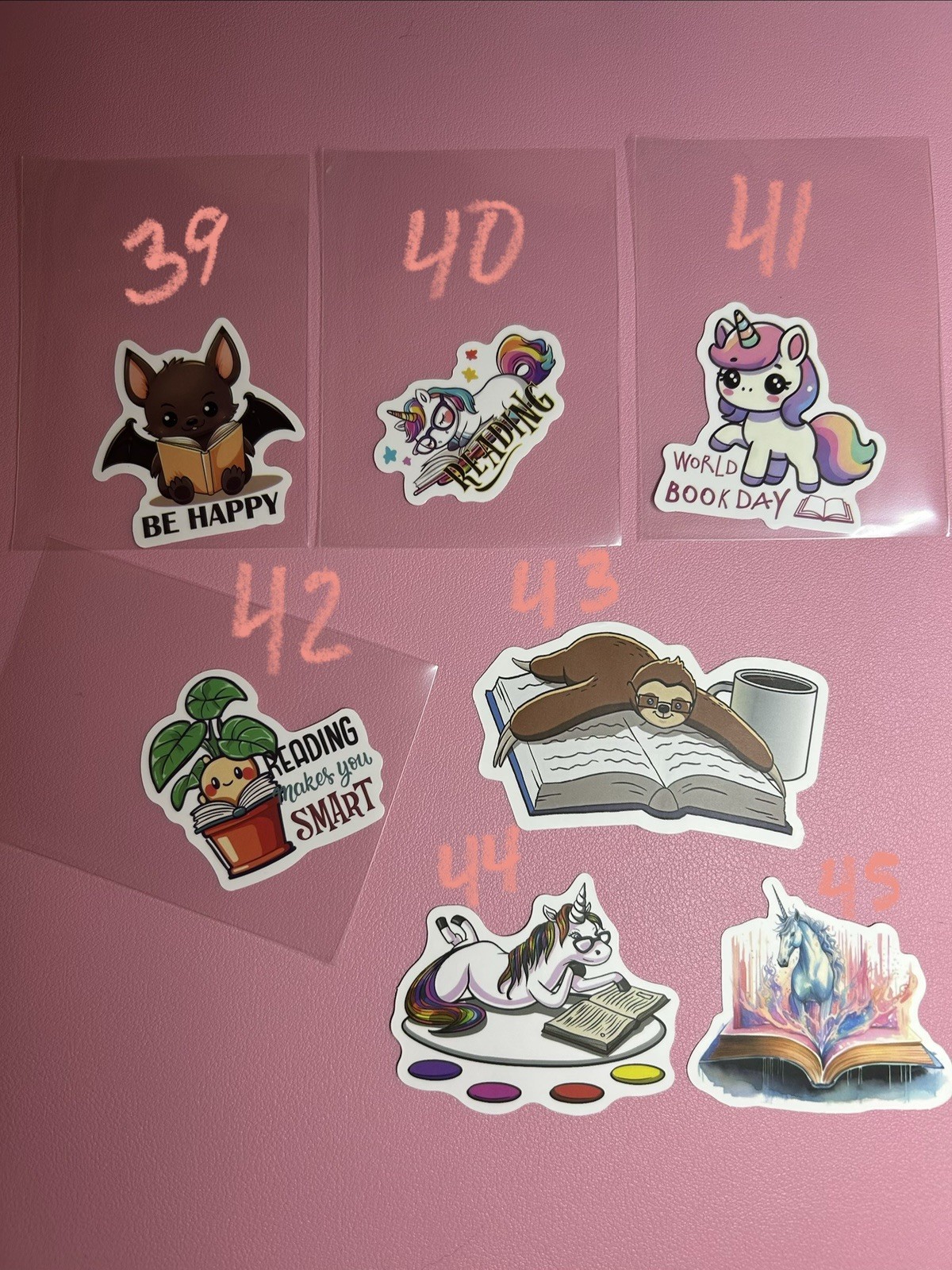 Animals Reading Books Stickers
