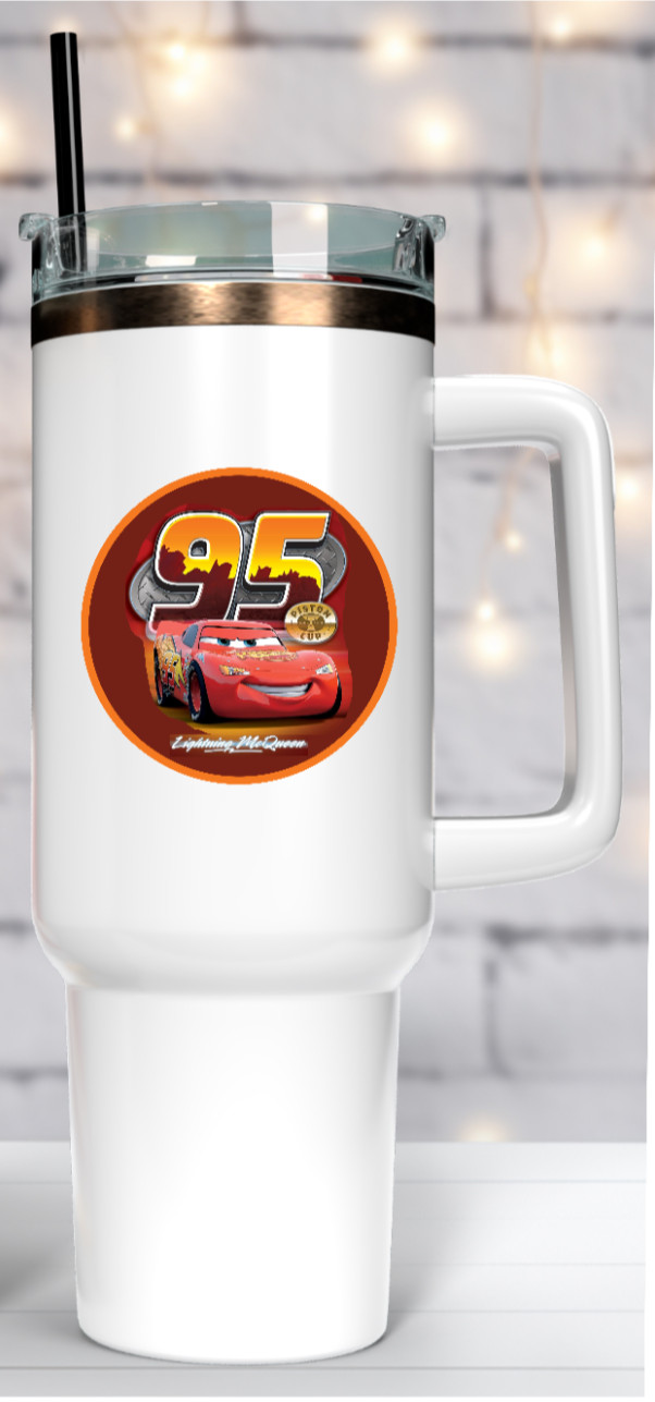 Movie – Cars "Lightning McQueen" – 4" Handmade Vinyl Decal Vehicle Cooler Laptop