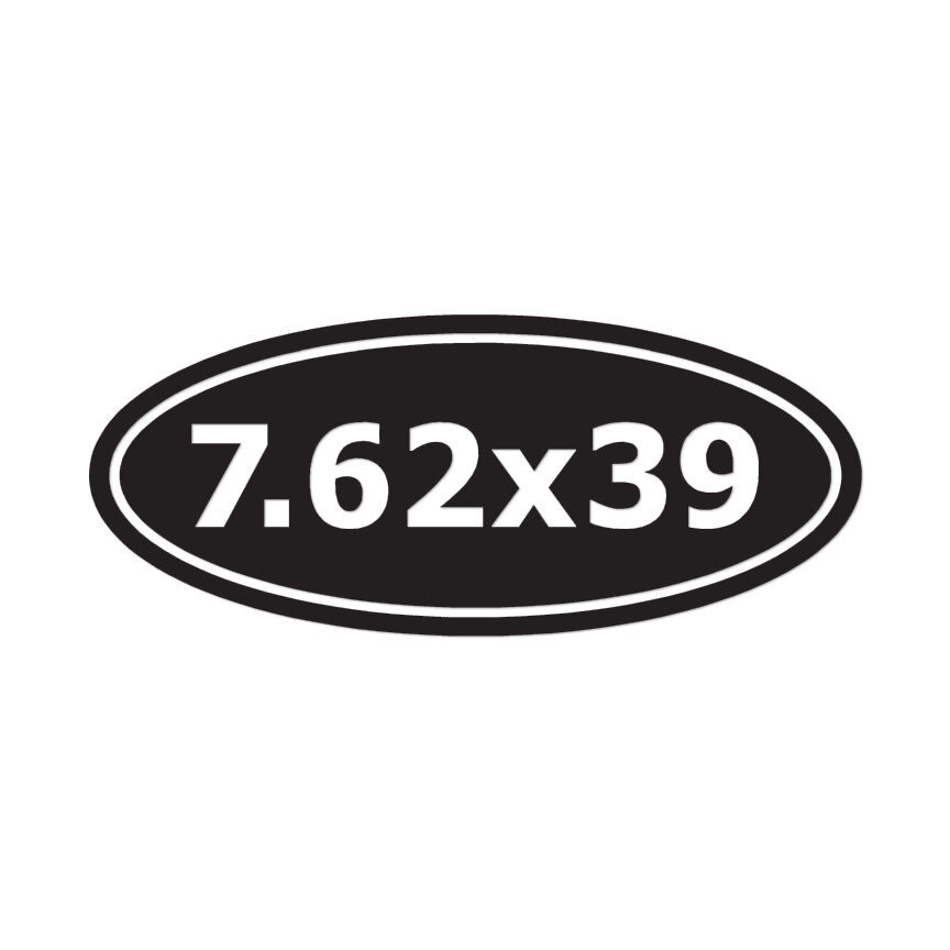 Ammo 7.62 x 39 – Vinyl Decal Sticker – Multiple Color & Sizes – ebn36