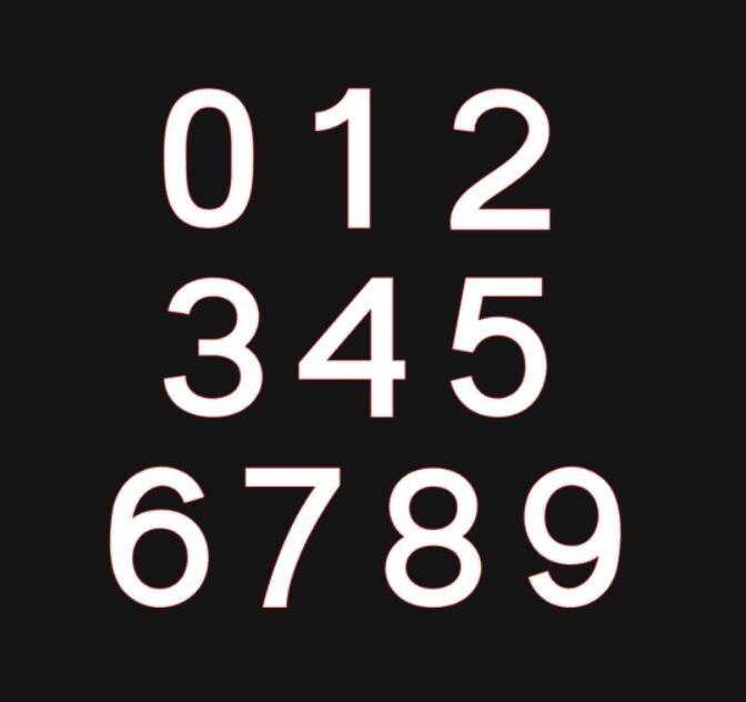 Large Number Stickers Mailbox Address 5" Vinyl Decal Building House Business Car