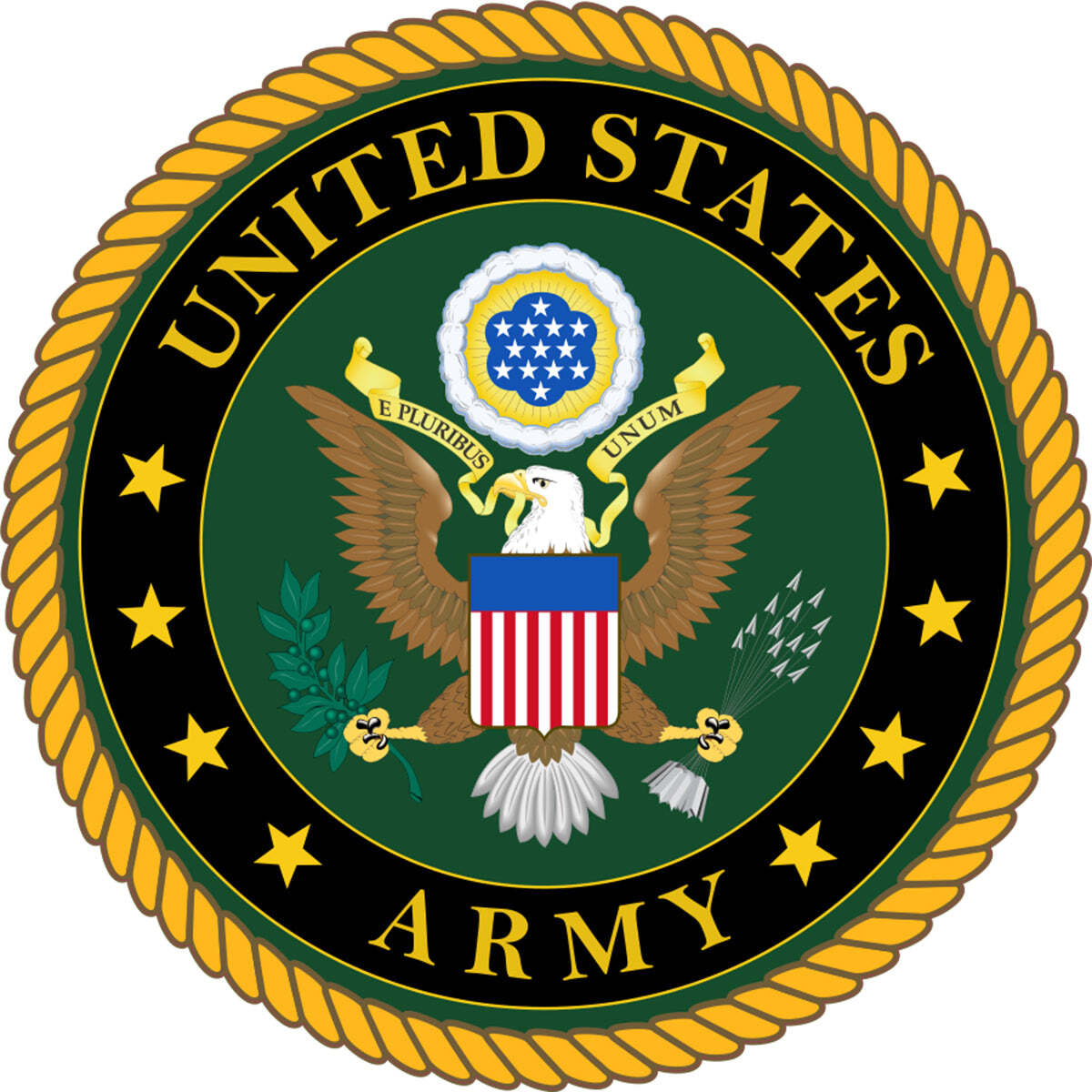 United States Military ARMY Emblem Vinyl Decal 3 inches wide