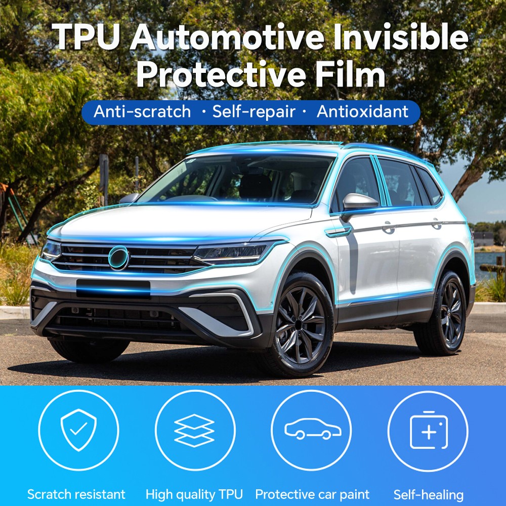 For Volkswagen Tiguan 2022-2024 PreCut Kit Paint Protection Gloss Clear PPF TPU