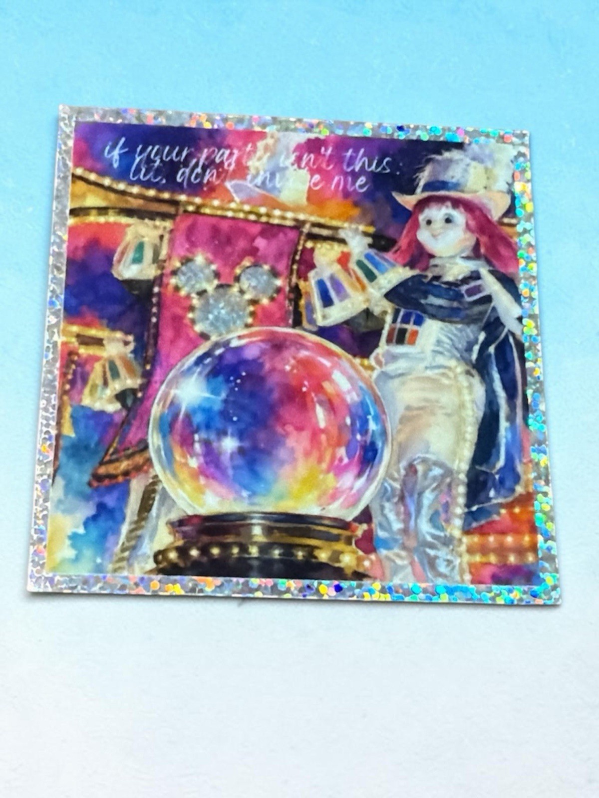 3×3 Disney Retro Electric Light Parade GlitterClub Homemade FAST SHIP FREE SHIP