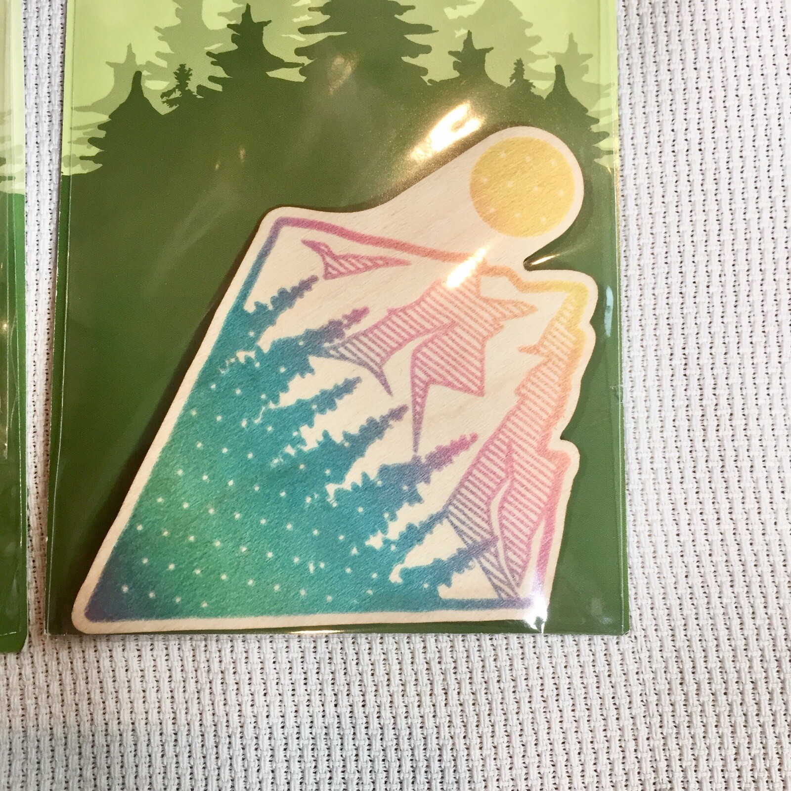 Dust City Wood Stickers Eco-Friendly Set Adventure Good Vibes Nature Hiking New