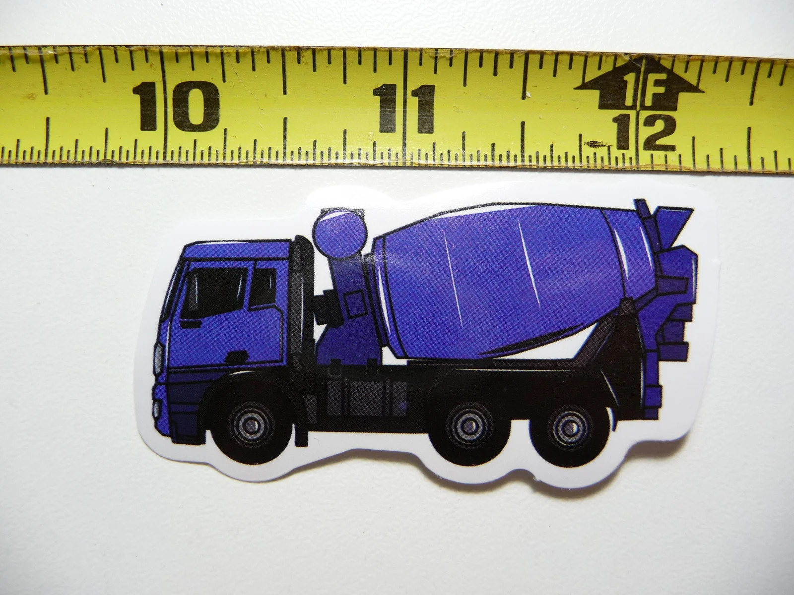 LEFT CONCRETE CEMENT TRUCK SMALL STICKER DECAL CONSTRUCTION MACHINERY