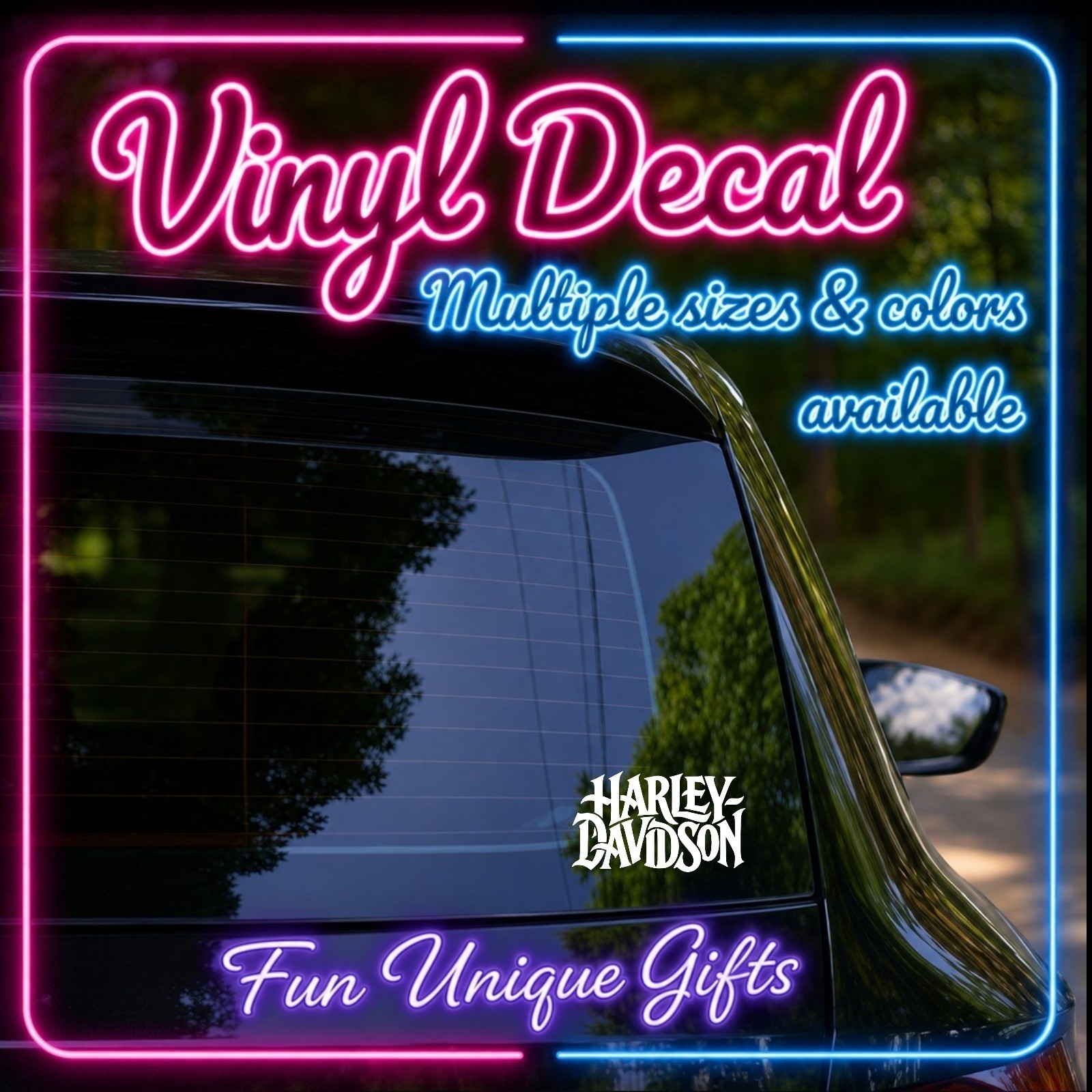 Harley Vinyl Decal Sticker -Multiple Colors & Sizes- FREE SHIPPING