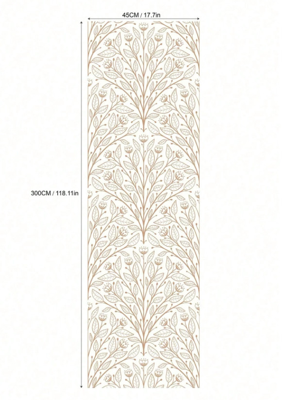 Peel Stick Wallpaper Leaves Waterproof Removable Wall Decal Art Home Decor 17.7x
