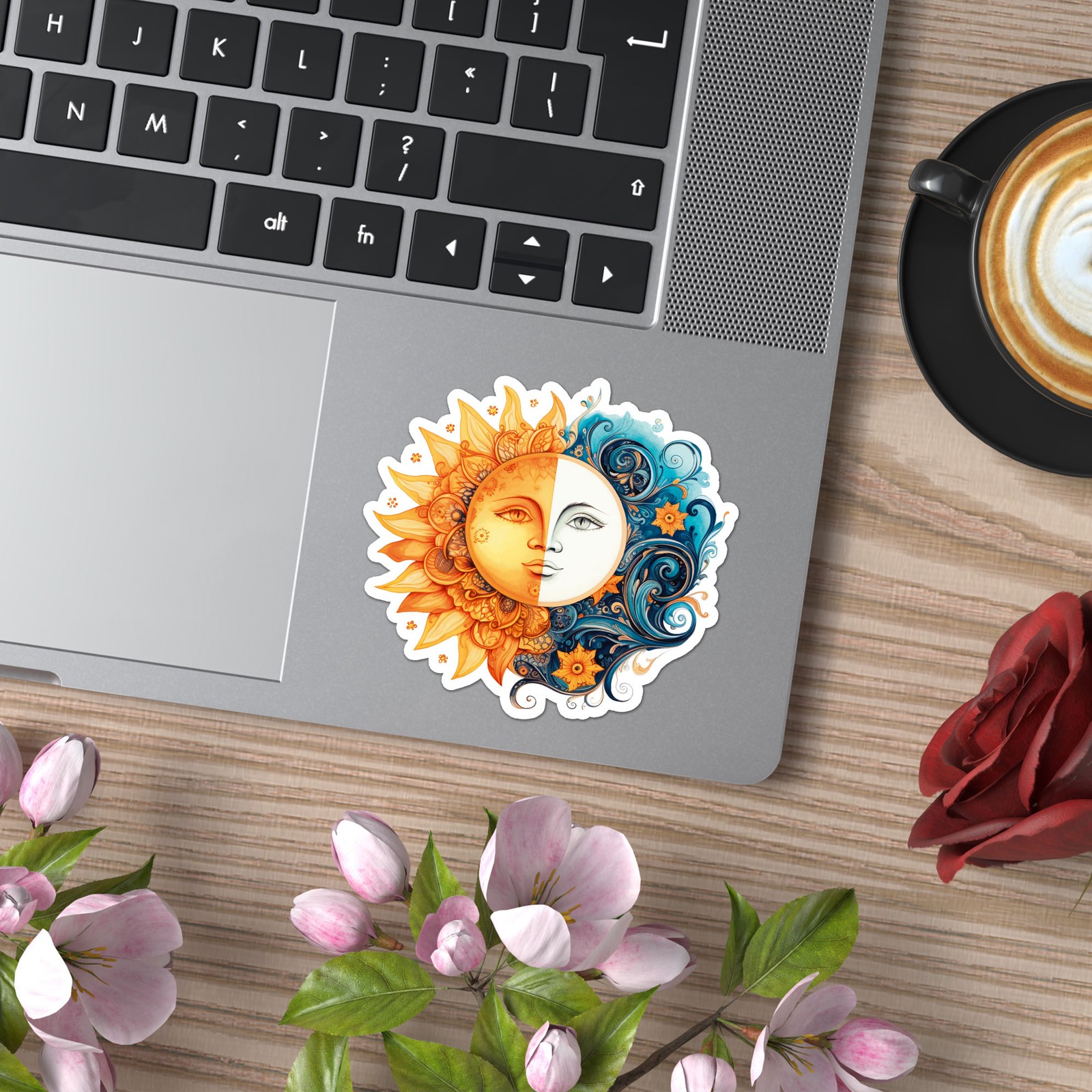 Sun Moon Celestial – Vinyl Decal Sticker – Car Window Laptop – ebn11965