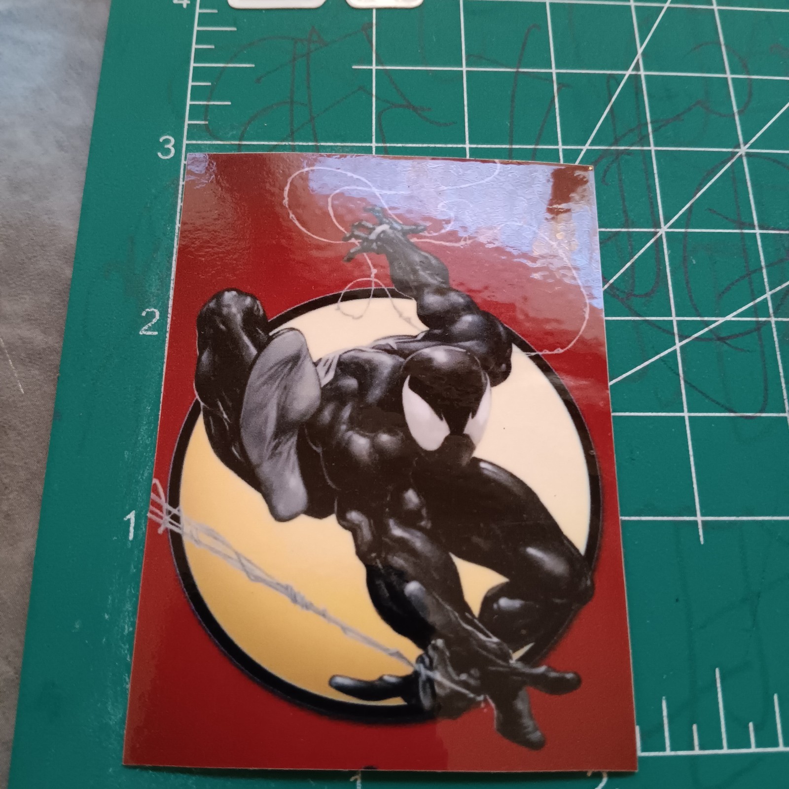 SPIDERMAN X VENOM COSTUME X VYNIL HIGH-GLOSS DIE-CUT STICKER X 3X2 X SPIDERMAN