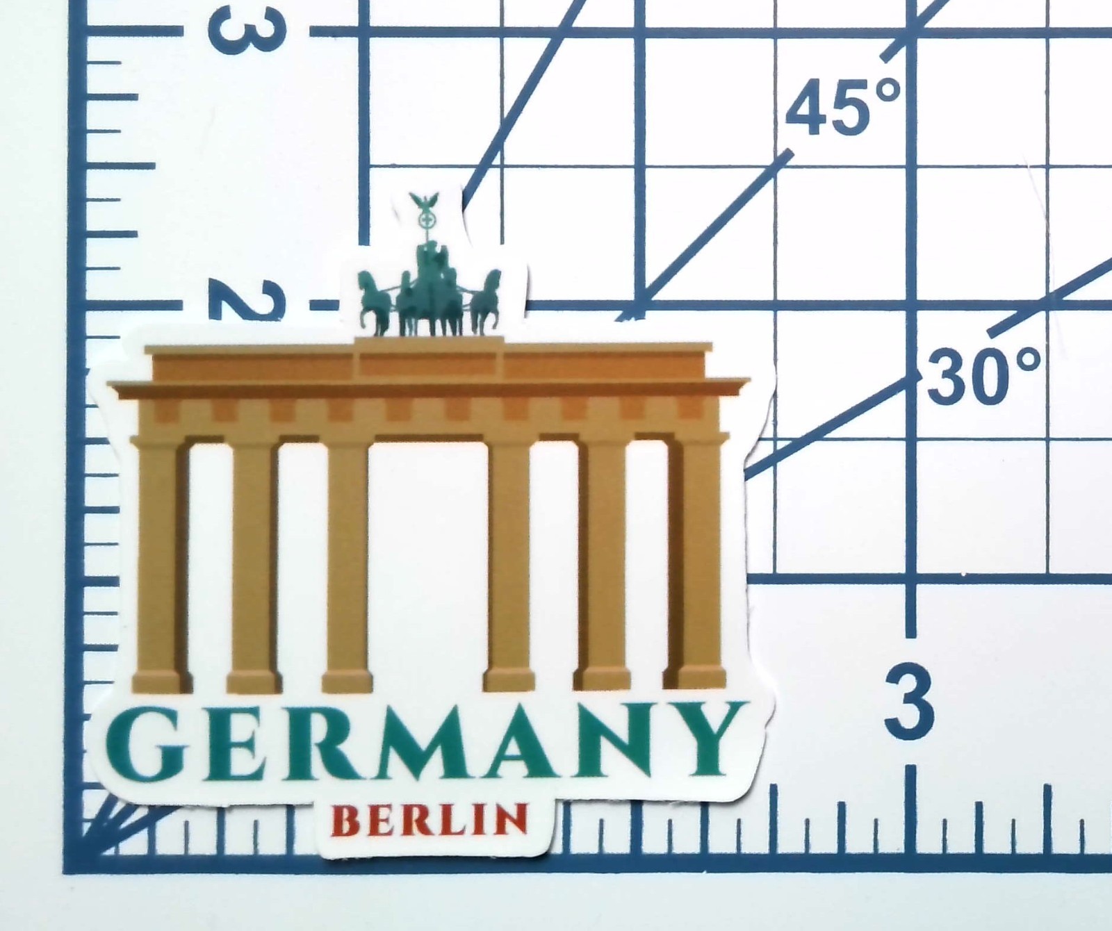 Germany Berlin Vinyl Sticker Brandenburg Gate Travel Souvenir Laptop Decal Gift
