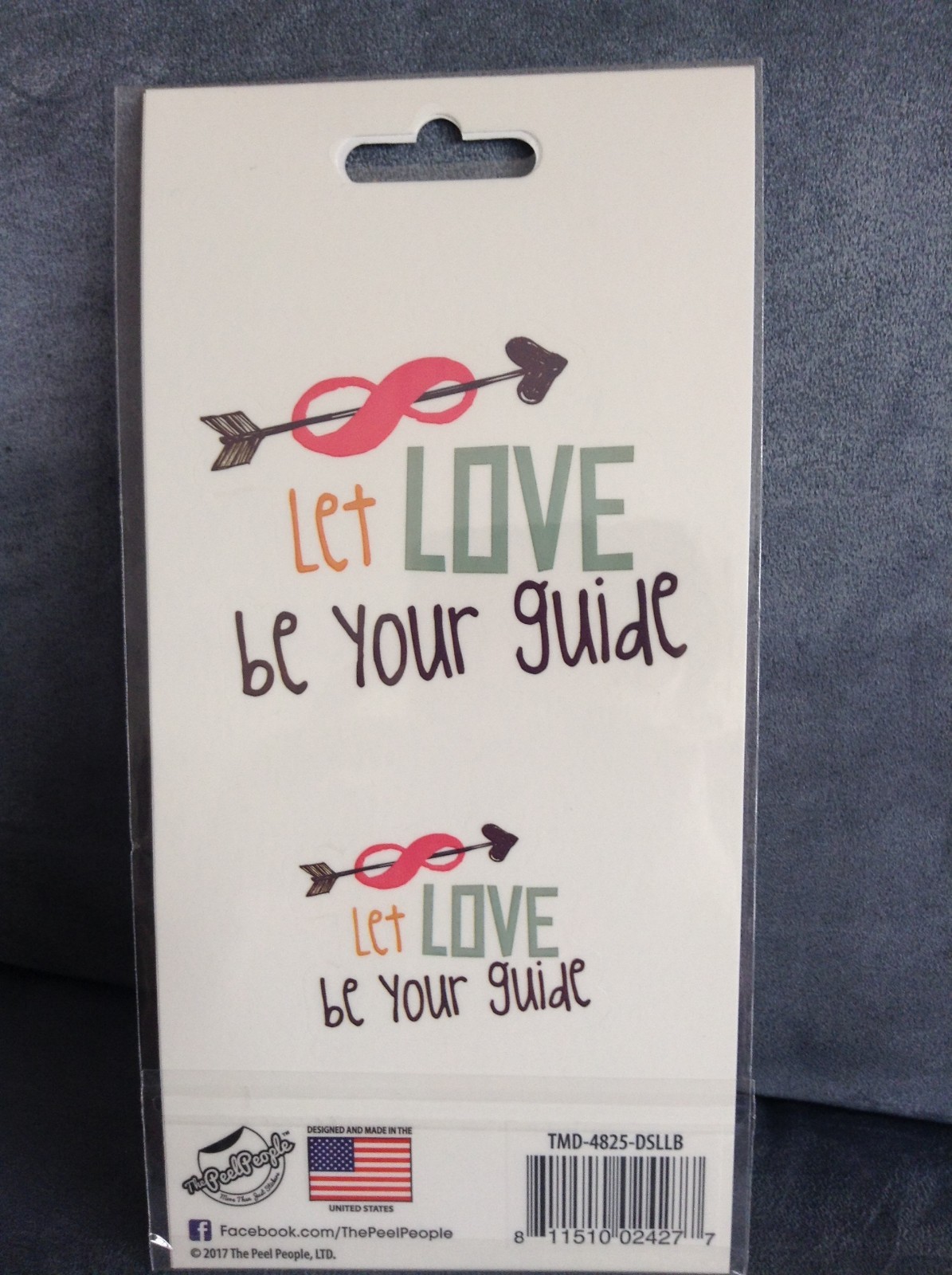 THE PEEL PEOPLE REMOVABLE DECALS READ LET LOVE BE YOUR GUIDE