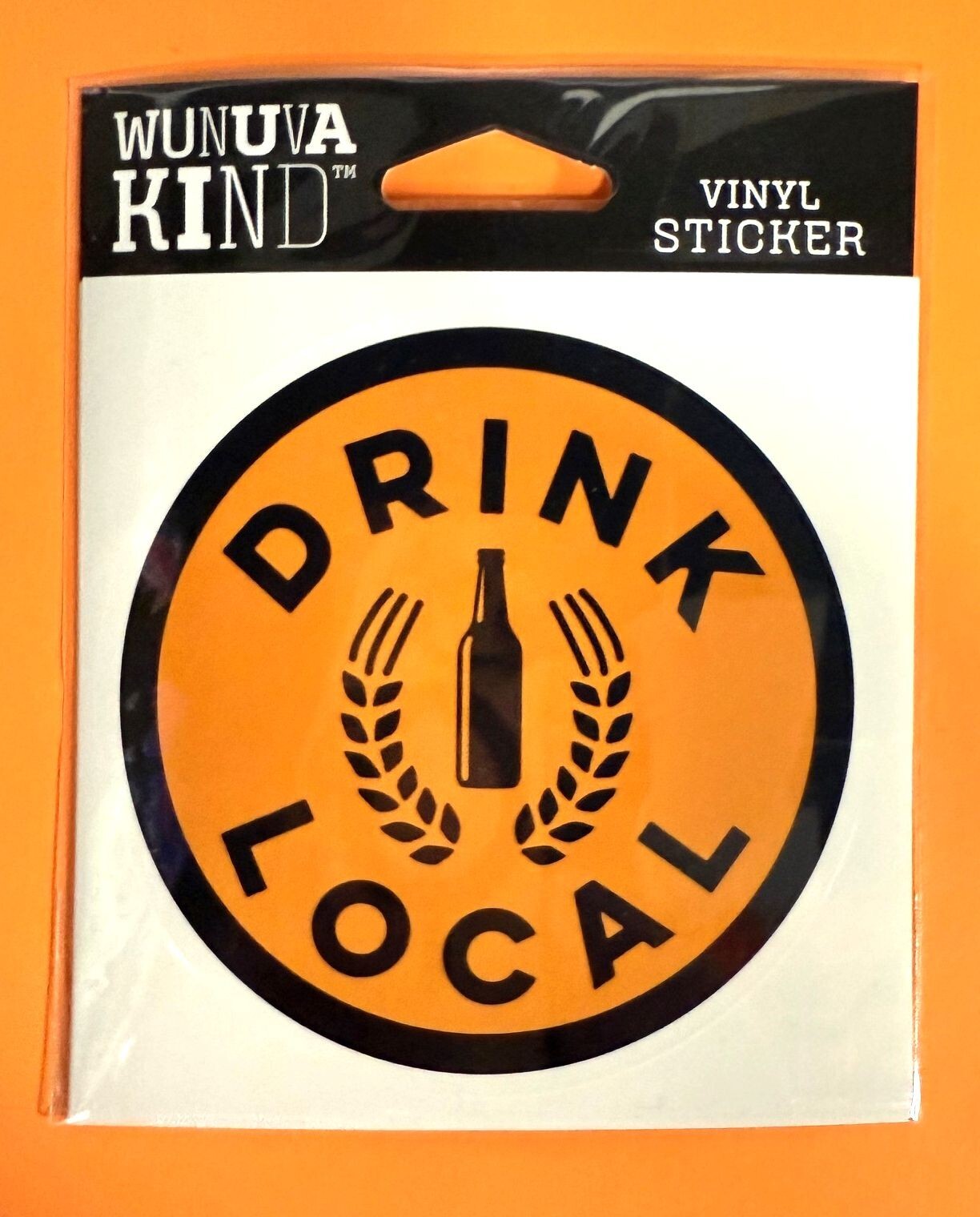 DRINK LOCAL BEER DRINKING DIE CUT 4" VINYL DECAL STICKER FREE SHIP