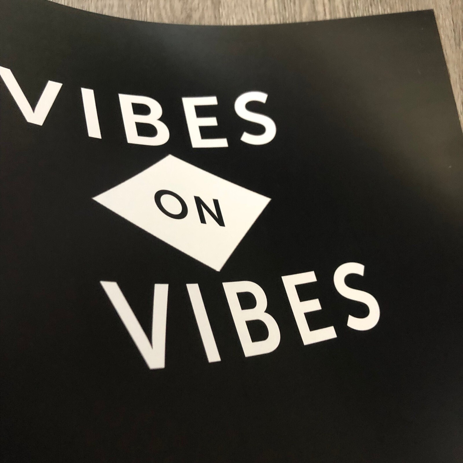new 11×14” black & white VIBES on vibes matte art poster print mini Original