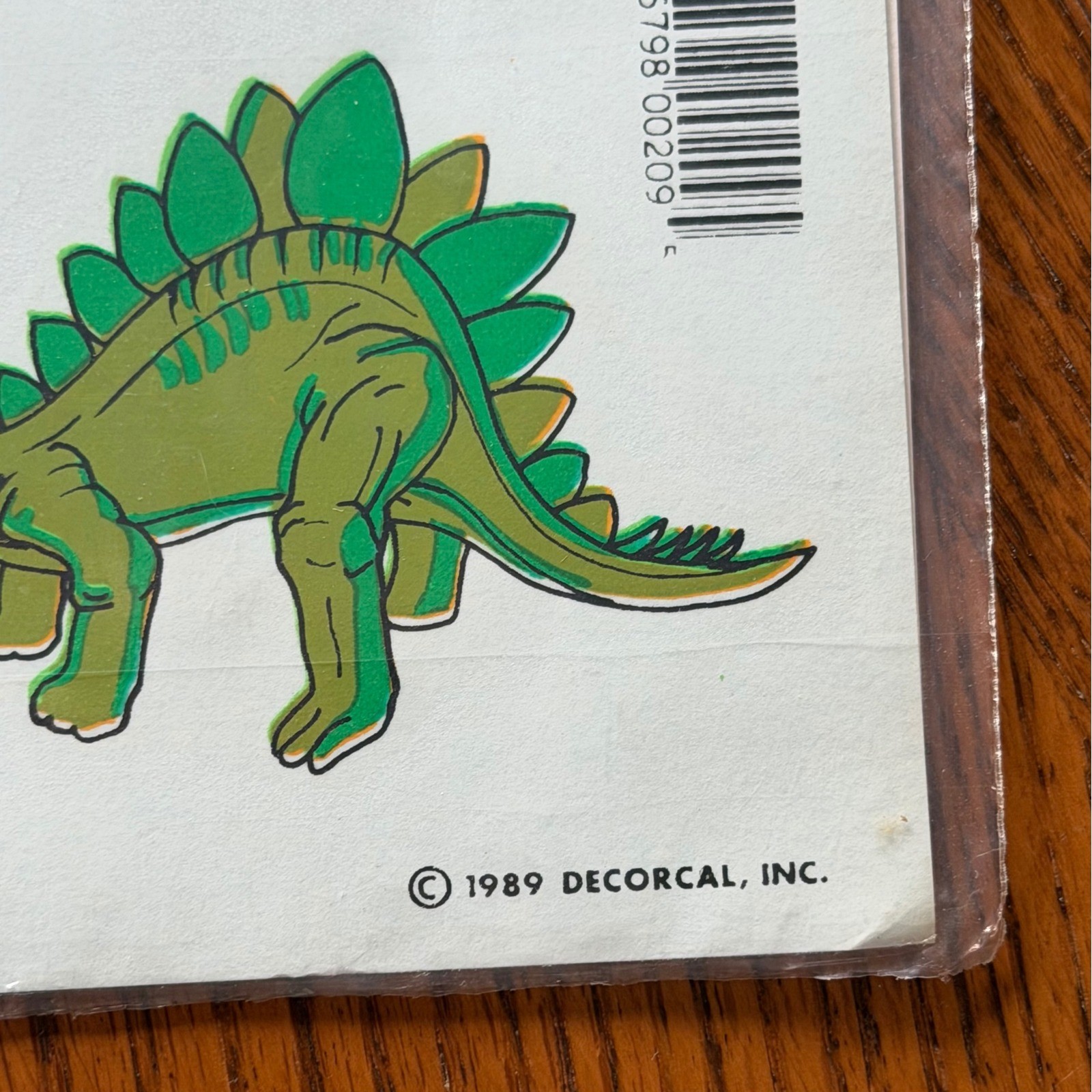 Vintage Dinosaurs Decal New Decoral 1989 Handpainted Rare USA Decorating Boys