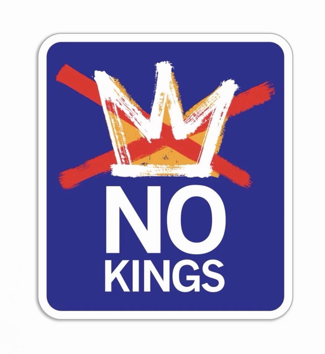 NO KINGS USA Vinyl Sticker 3.5 x 3.5 Inch Car Laptop🔥RED WHITE BLUE