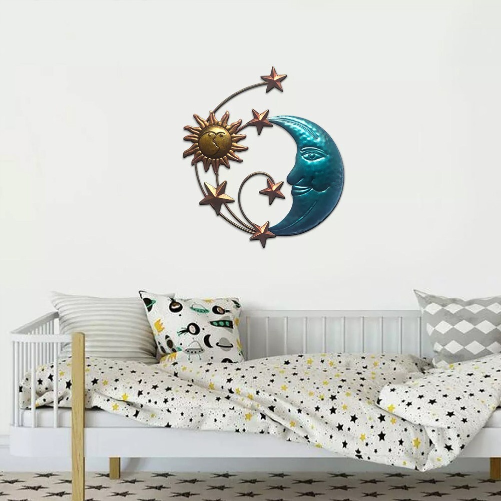 Moon and Sun Wall Decor Intricate Design Suitable for Indoor and Outdoor Spaces
