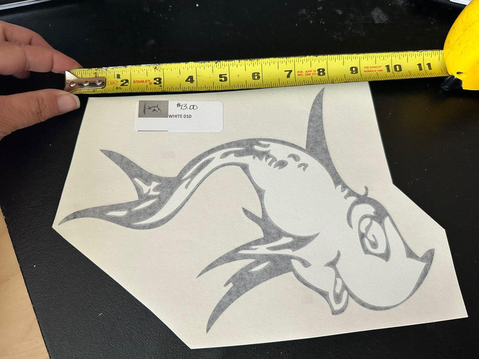 Dr. Seuss One Fish, Two Fish Vinyl Wall Decals LARGE White Decal 9" X 7"