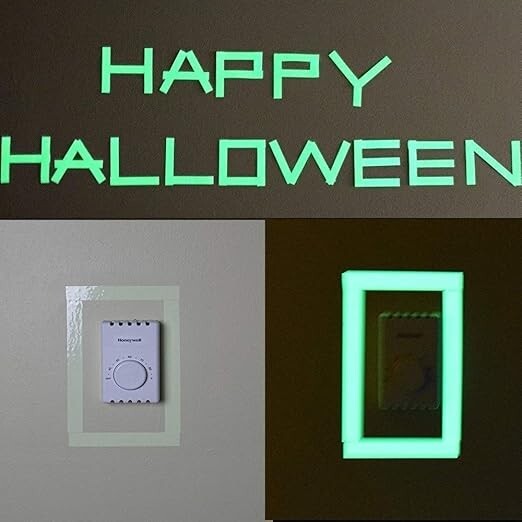 Cinta luminosa fotoluminiscente/luminiscente que brilla en la oscuridad, 33 pies