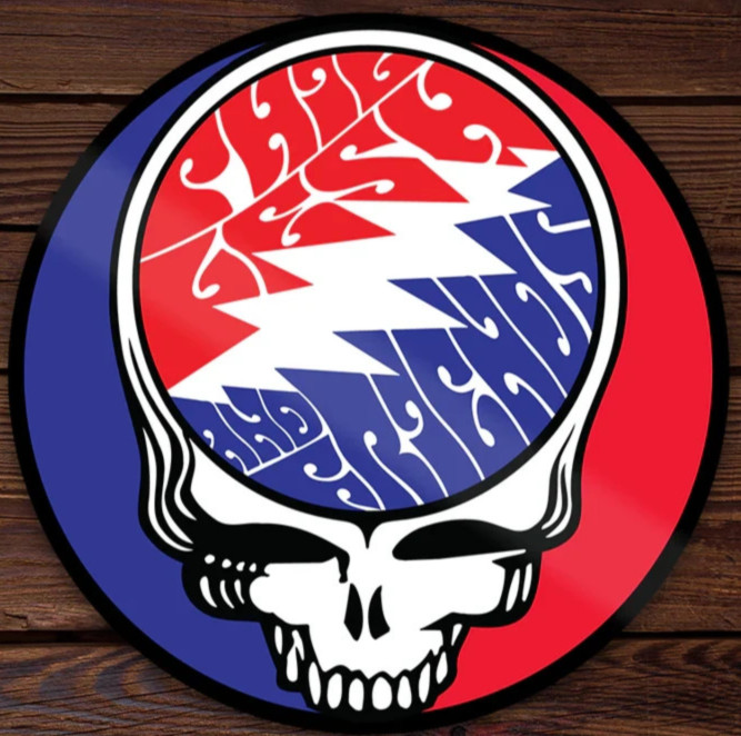 ⚡️Official Phil Lesh & Friends Stealie Sticker *NEW* Measures 3" x 3" ⚡️
