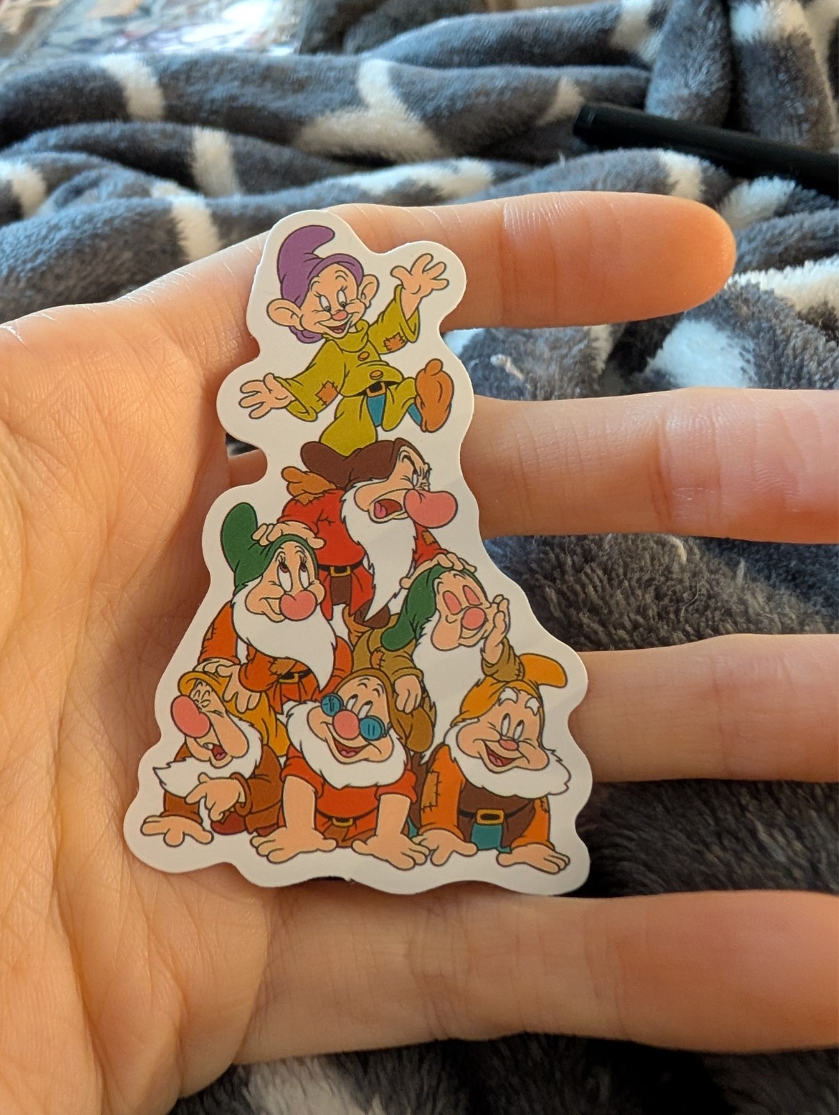 Snow white, Disney, Vintage cartoon, Sticker, movie characters and Dwarfs