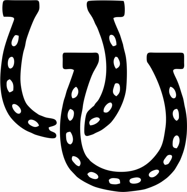 Horseshoes Vinyl Decal Sticker Yeti Tumbler Car SUV Truck Window Tablet Laptop