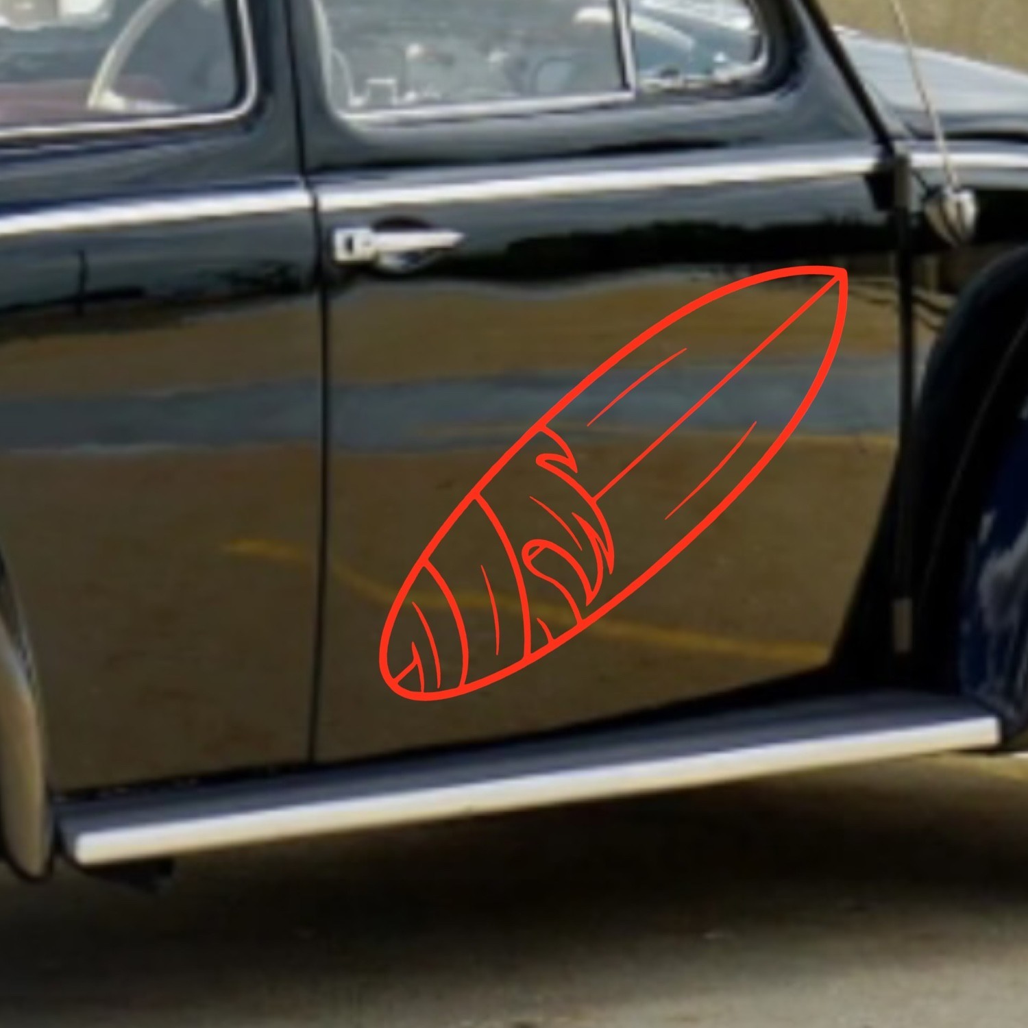 Surfboard Vinyl Decal for cars Windows Laptops Any Smooth Surface design #23