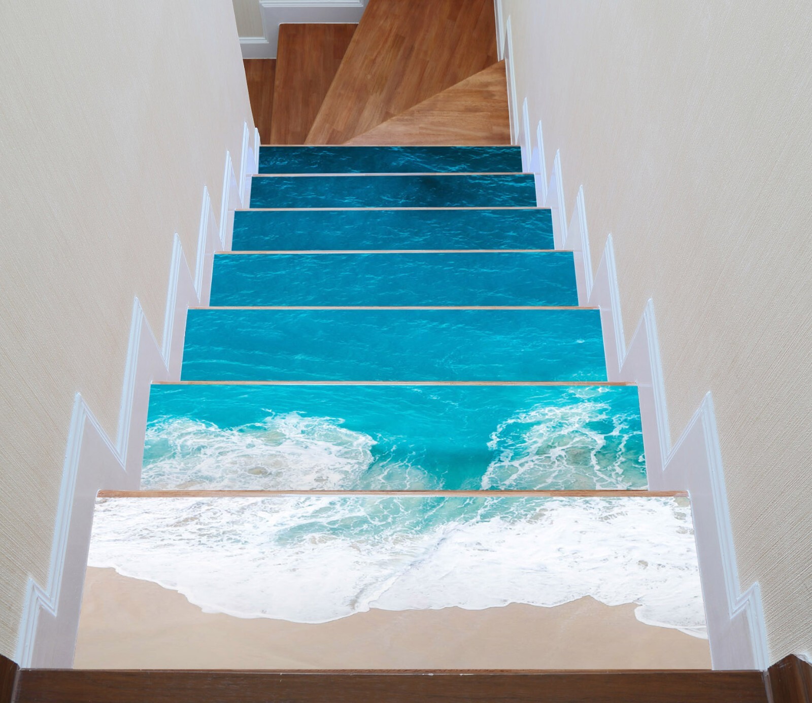 3D Sea Beach U935 Stair Risers Decoration Photo Mural Decal Wallpaper Romy