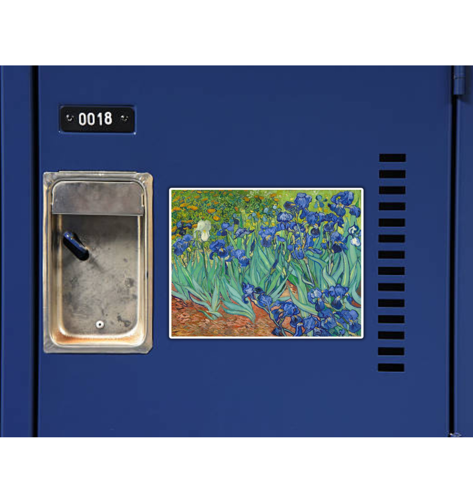 Irises by Vincent Van Gogh Fridge Magnet or Laptop Sticker