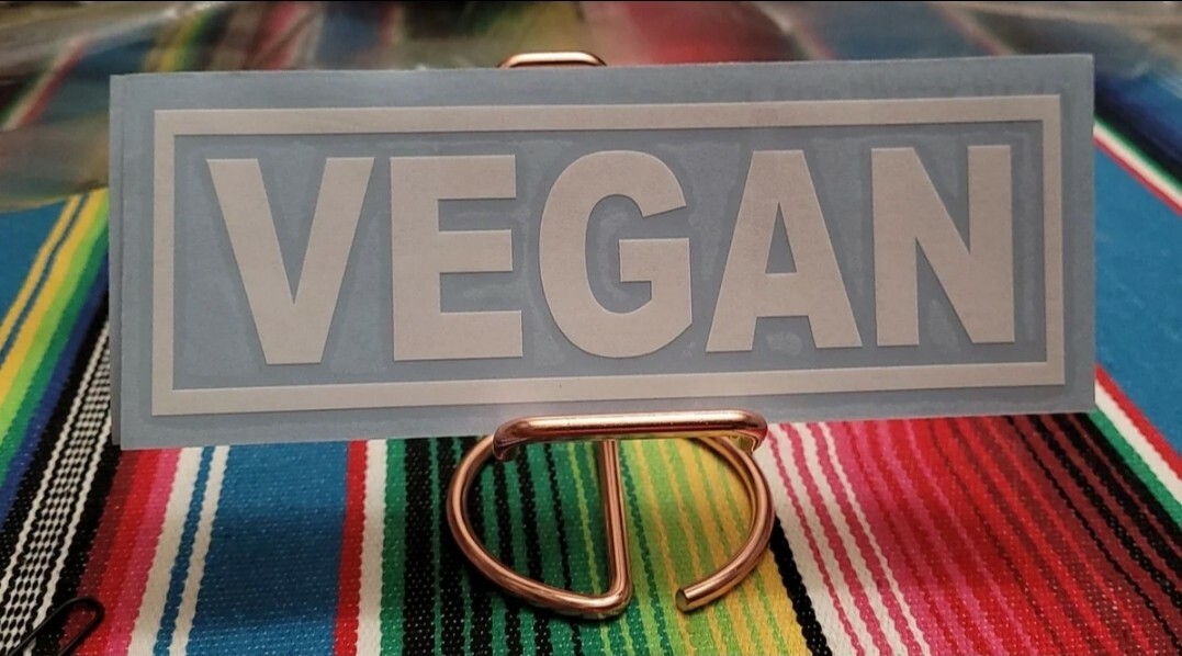 Custom Decal Made With Oracle 651/ Vegan