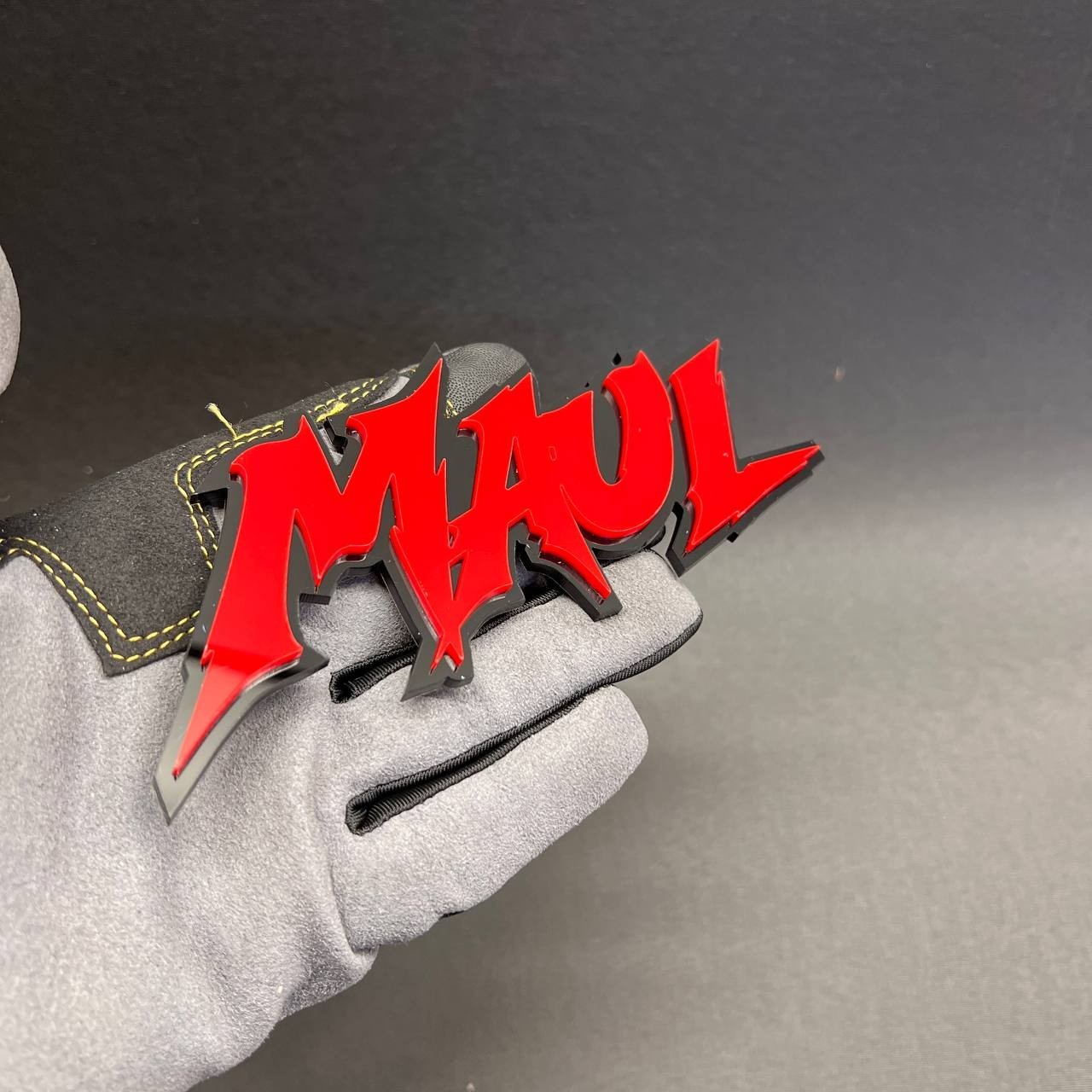 1x MAUL Custom Text 3D Acrylic Car Emblem Badge Multicolor Fender Decal