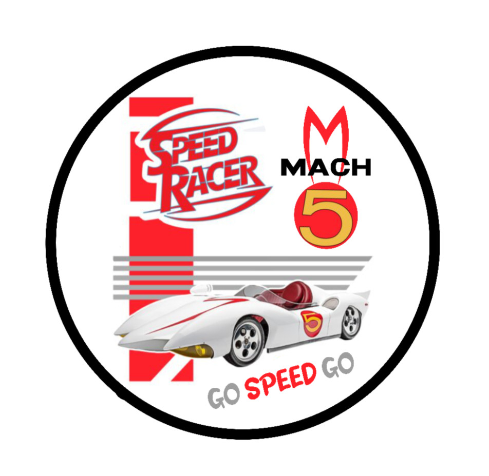 Speed Racer (Mach 5) – 4" Handmade Vinyl Decal Sticker Car Truck Laptop Cooler