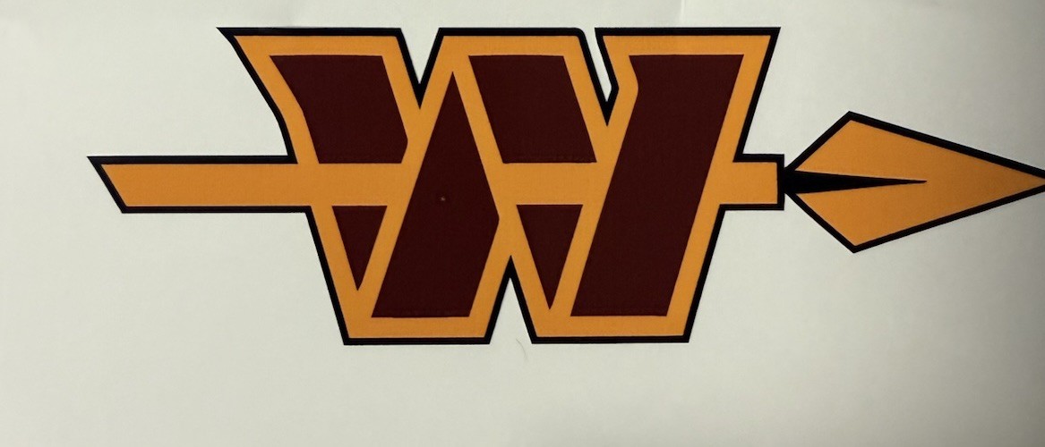 Washington Commanders Alternate Logo Regular Vinyl Decal No Outline Right