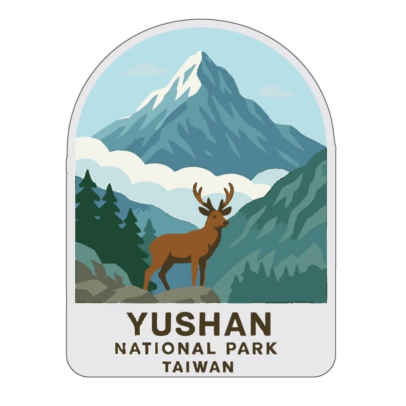 Yushan Taiwan Iron On Heat Transfer Vinyl HTV Die-Cut World National Parks