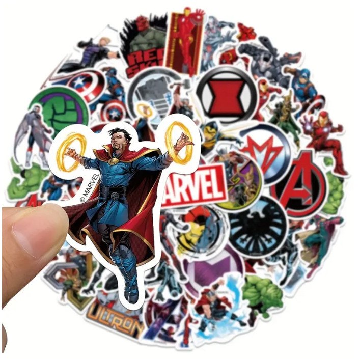 MARVEL AVENGERS Vinyl Stickers Die Cut Decals – Select A Sticker – BUY2GET4FREE!