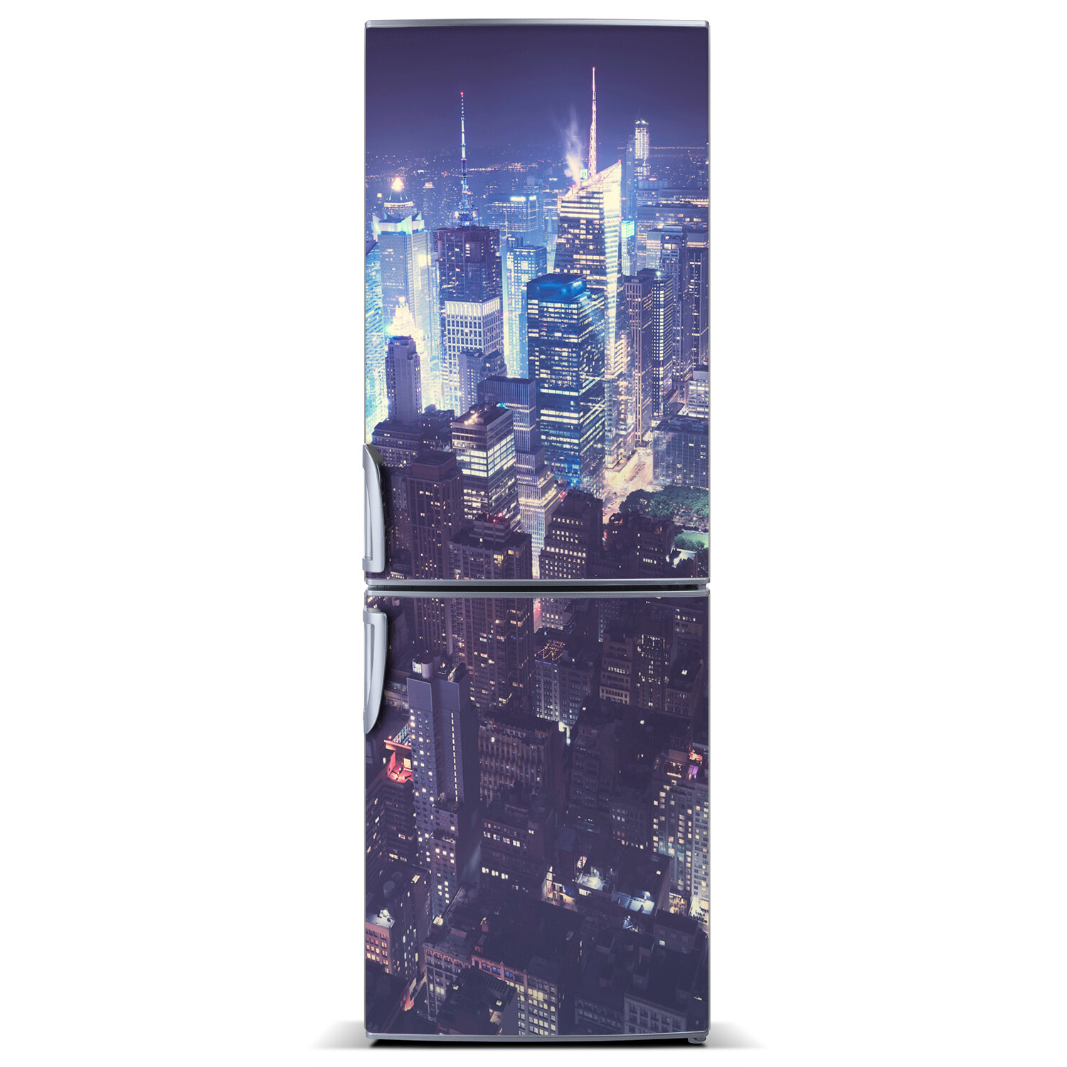 Magnet Sticker Refrigerator removable Landscape Manhattan at night