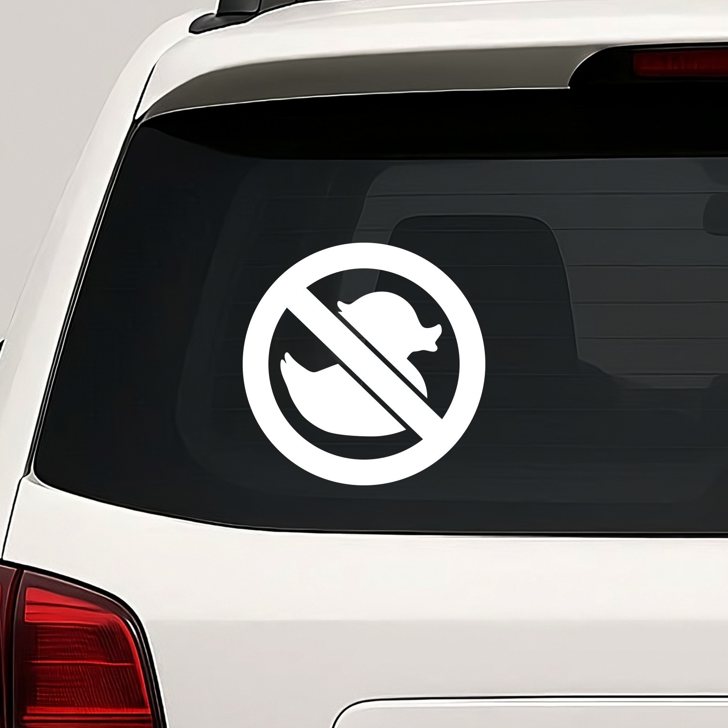 NO Ducks Vinyl Die Cut Decal Sticker – Rubber Duck Joke Funny