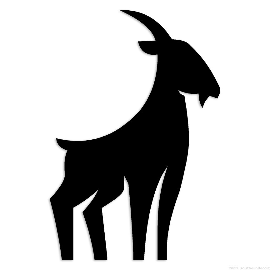 Mountain Goat Sheep – Decal Sticker – Multiple Colors & Sizes – ebn6620