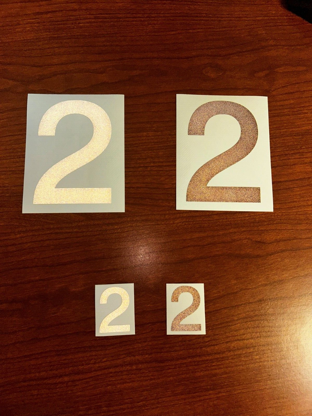 3M Reflective Numbers – 1.5" and 4" Sizes – Black and White Variations