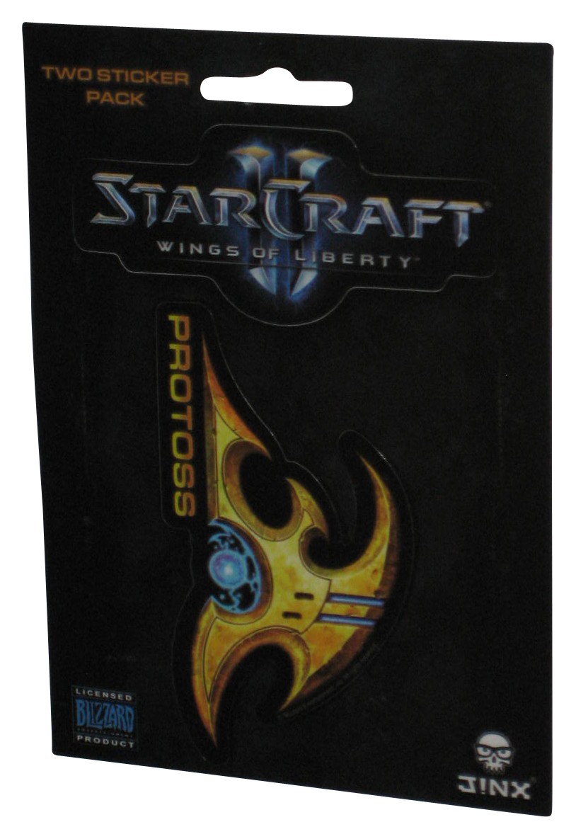 Starcraft II Wings of Liberty Logo & Protoss Symbol Jinx Sticker Sheet