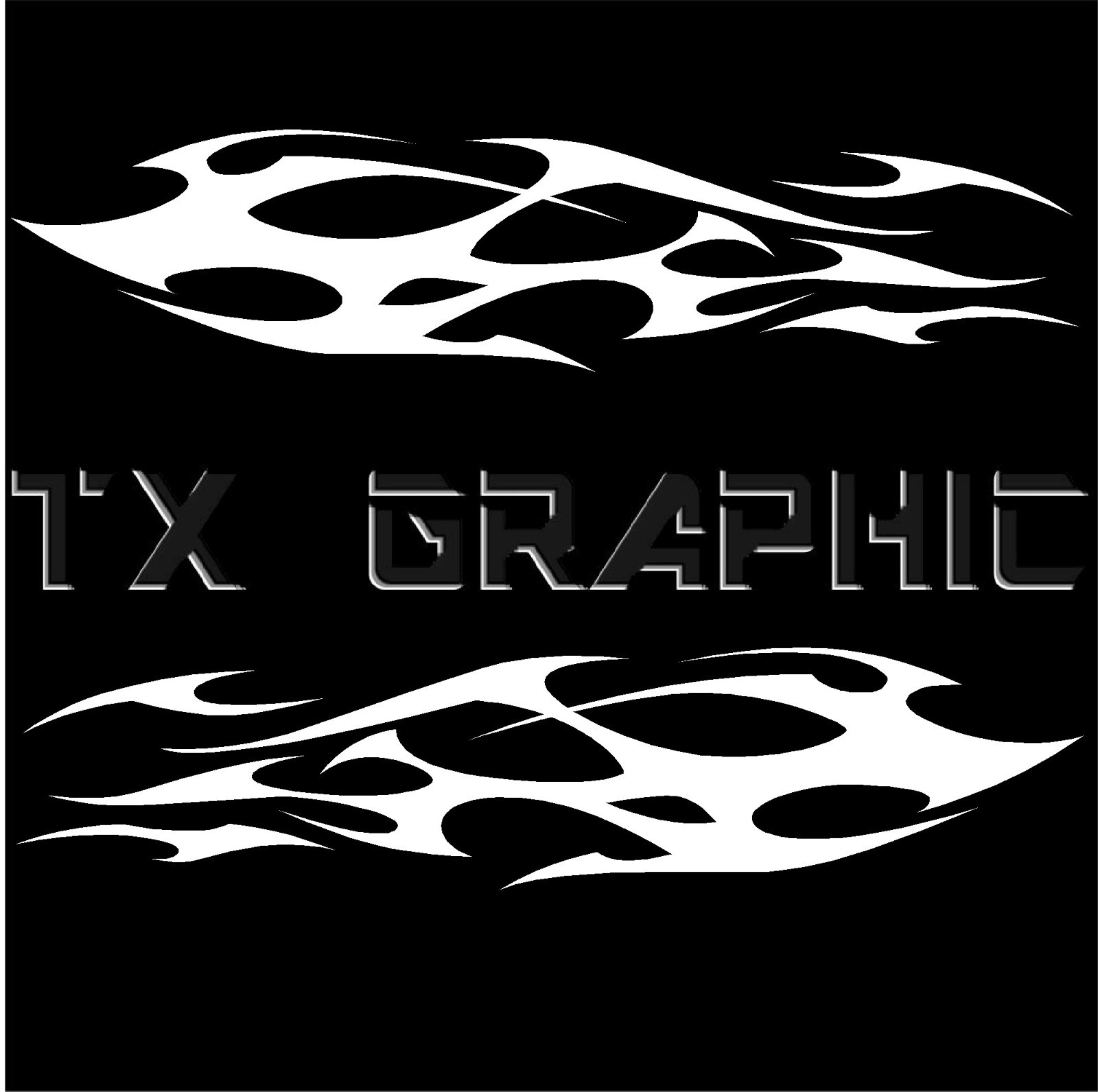 FLAME GRAPHIC VINYL DECAL STICKER , 1 SET OF 2, LEFT RIGHT JDM ANY CAR TRUCK
