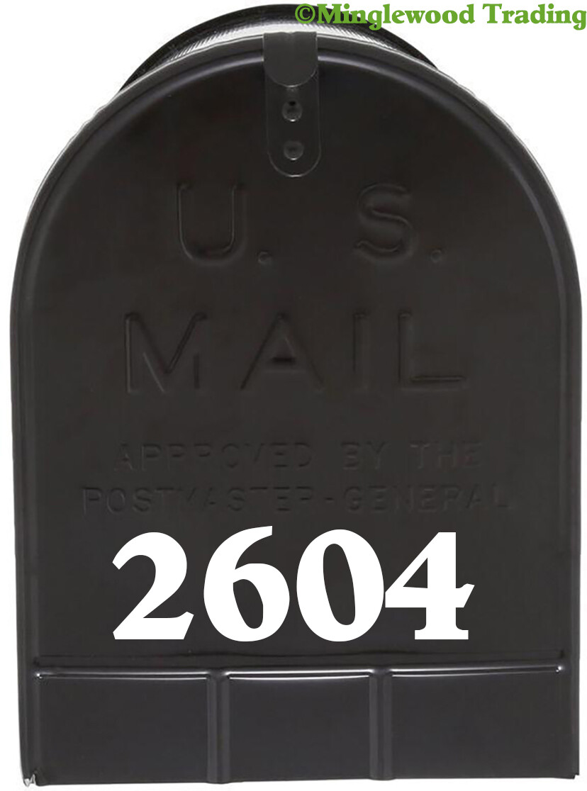 2 Sets of 1" Custom Mailbox Numbers – Home Business Address Vinyl Die Cut Decals