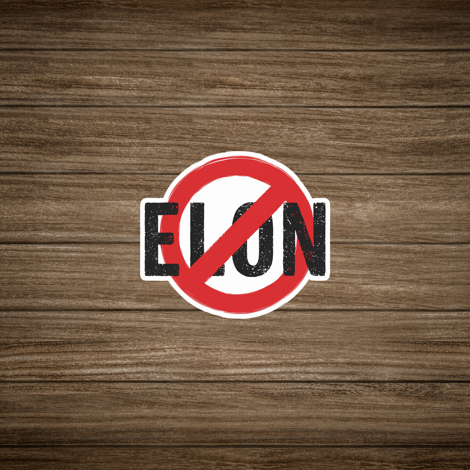 No Elon Musk – Anti-Elon Protest Sticker, Activist Political Decal #1828
