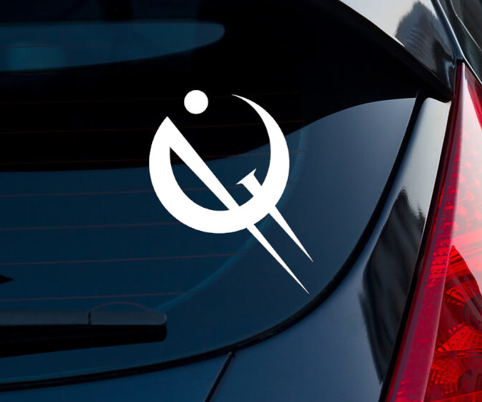 Mistborn Copper Metal Indoor Outdoor Matte White Vinyl Decal 5.6"x4.49"