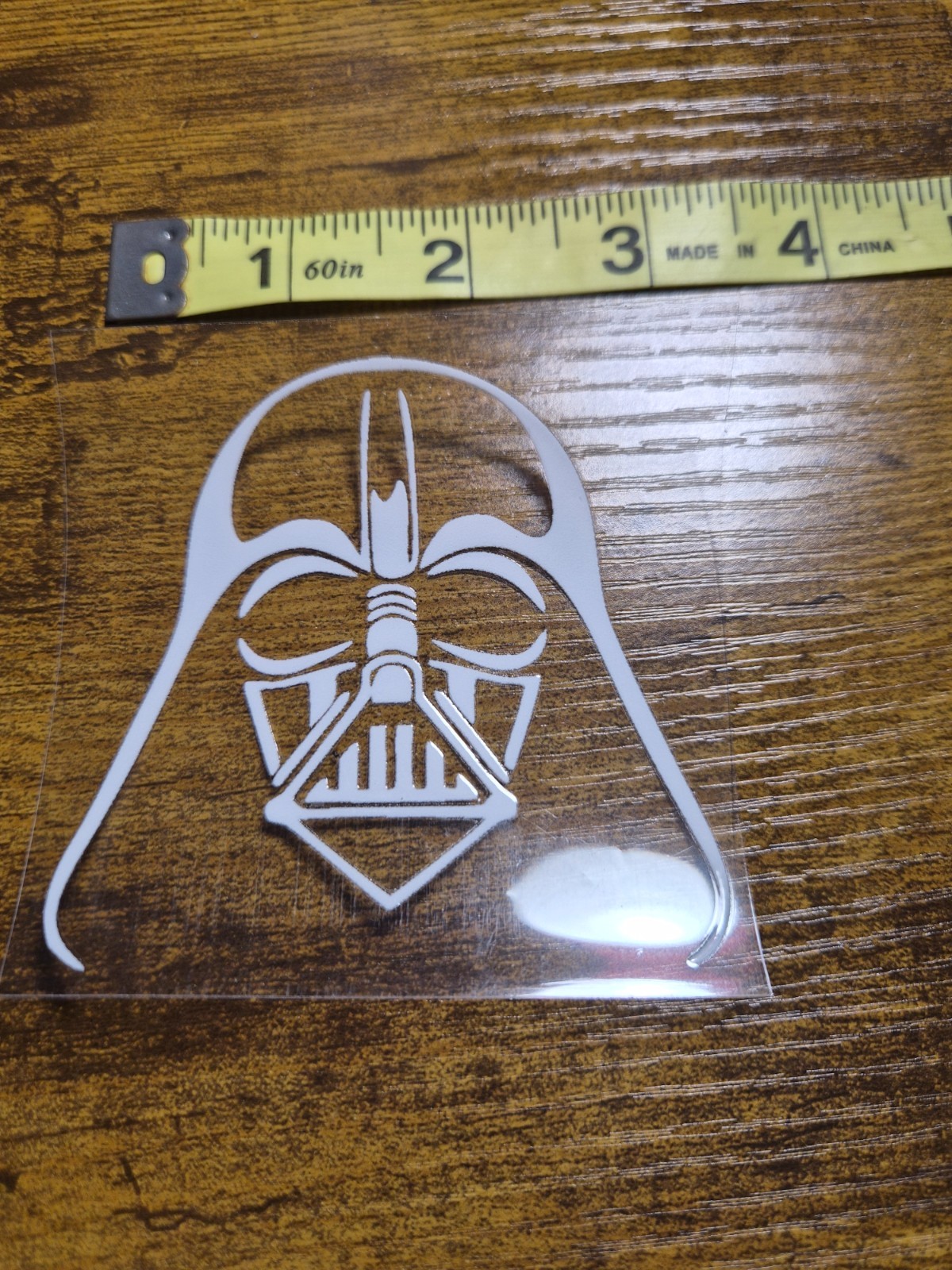 Darth Vader High Quality UV DTF Raised Decal Sticker