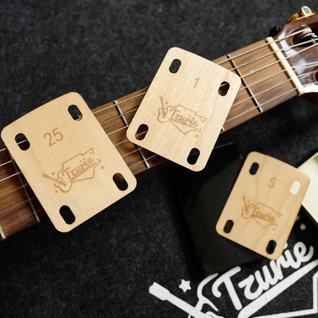 Tzurie Electric Guitar Neck Shims Set of 3 Precision Shim – 0.25°, 0.25,0.5,1