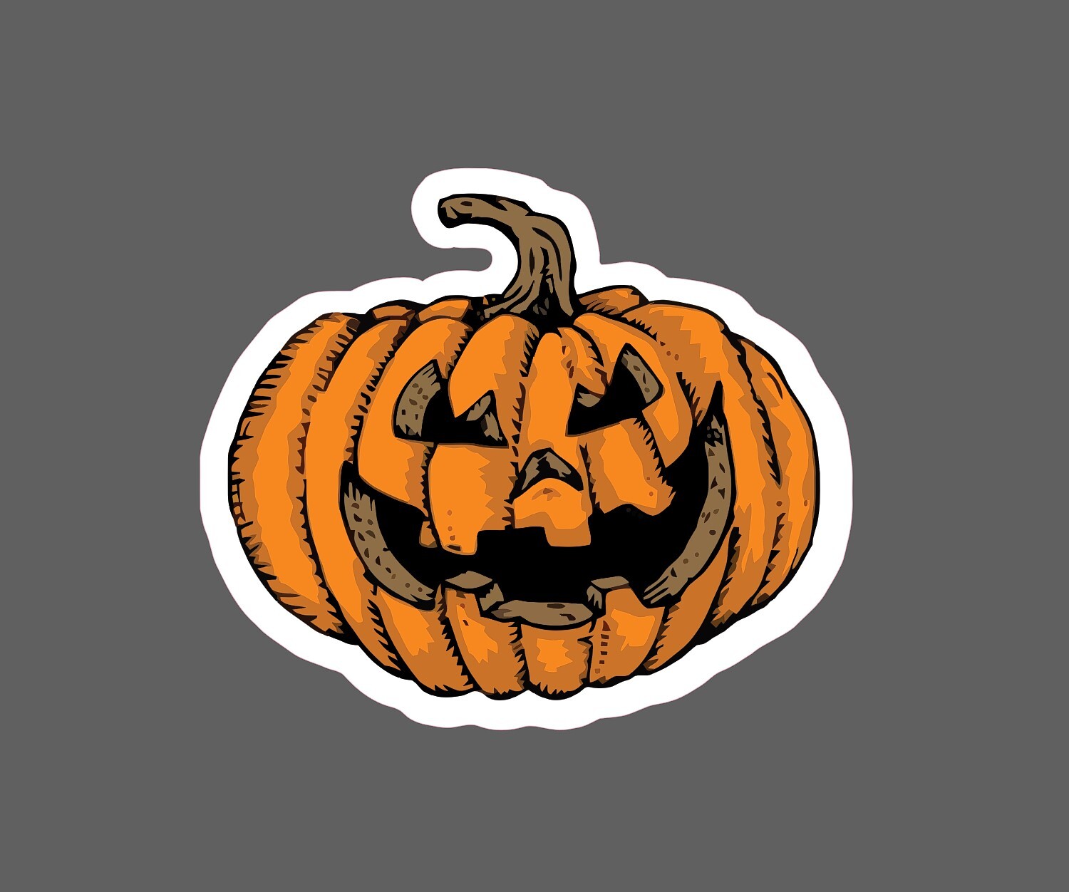 Jack-O-Lantern Sticker Spooky Waterproof – Buy Any 4 For $1.75 Each Storewide!
