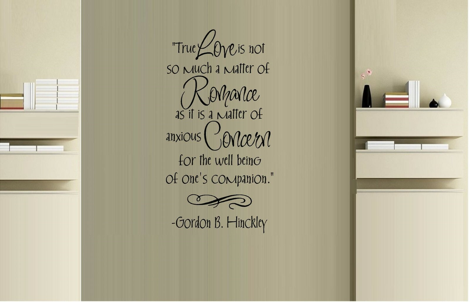 True Love…Gordon B. Hackley Vinyl Decal Home Décor 8" x 12"