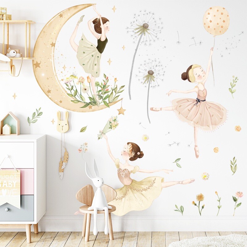 Ballerina Wall Murals For Girls Room
