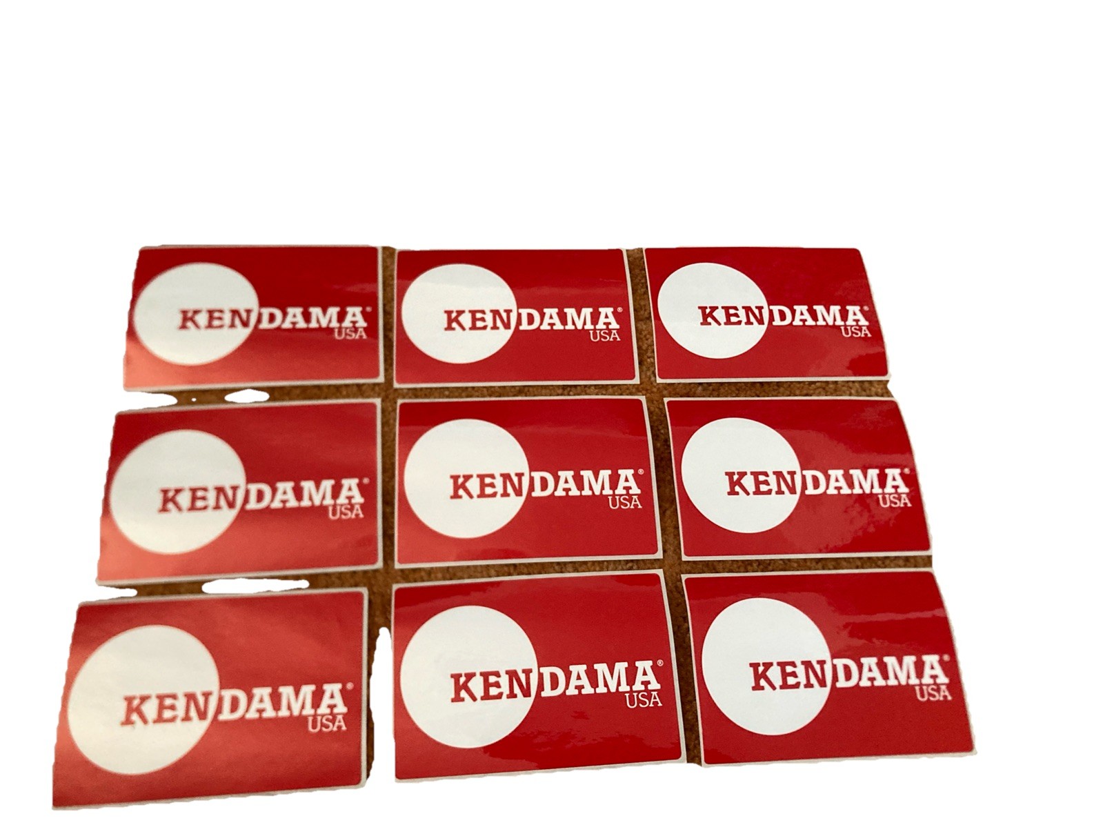 Kendama USA Red With White Stickers—9 Total—About 6” X 4” *See Description*