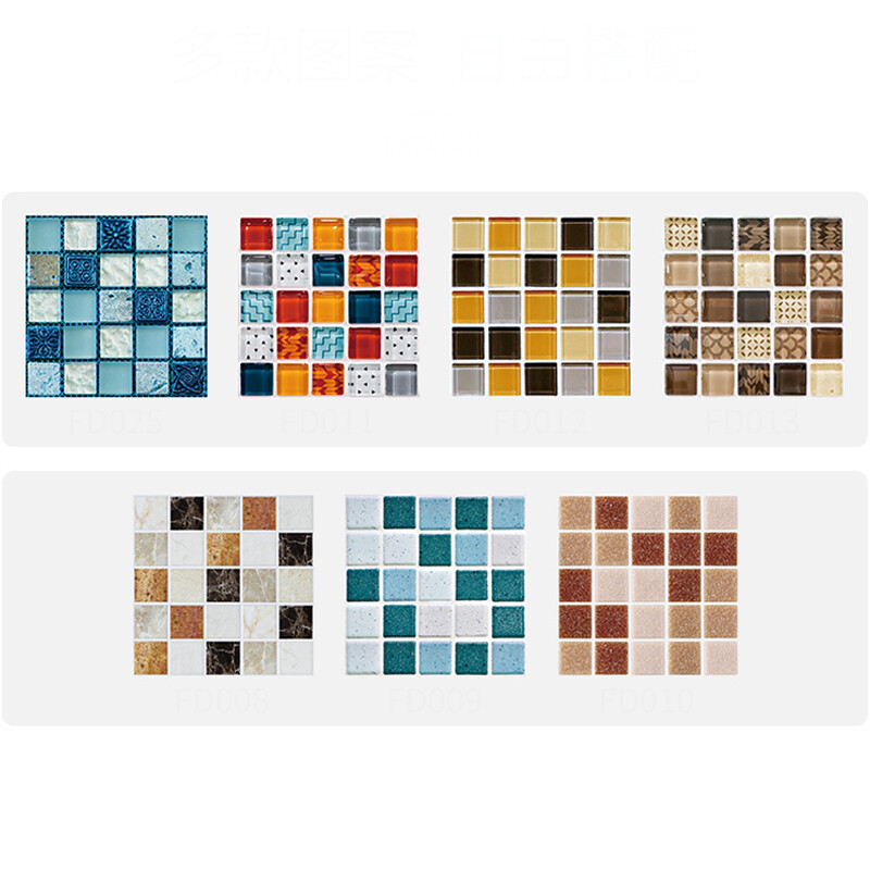 10X square vinyl wall sticker for kitchen and bathroom 15cm